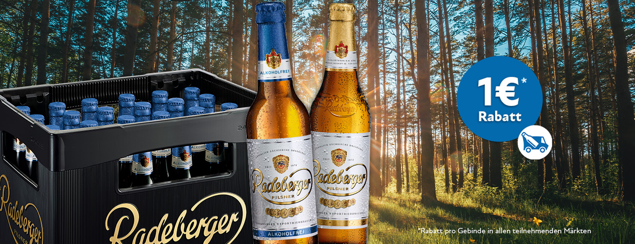 Radeberger Pilsener und Alkoholfrei 1 Euro - KW 42 bis 44 in 2026